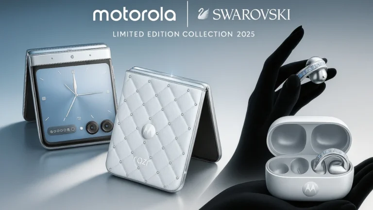 3 Stunning Motorola Razr 60 & Moto Buds Loop in Swarovski Sparkle
